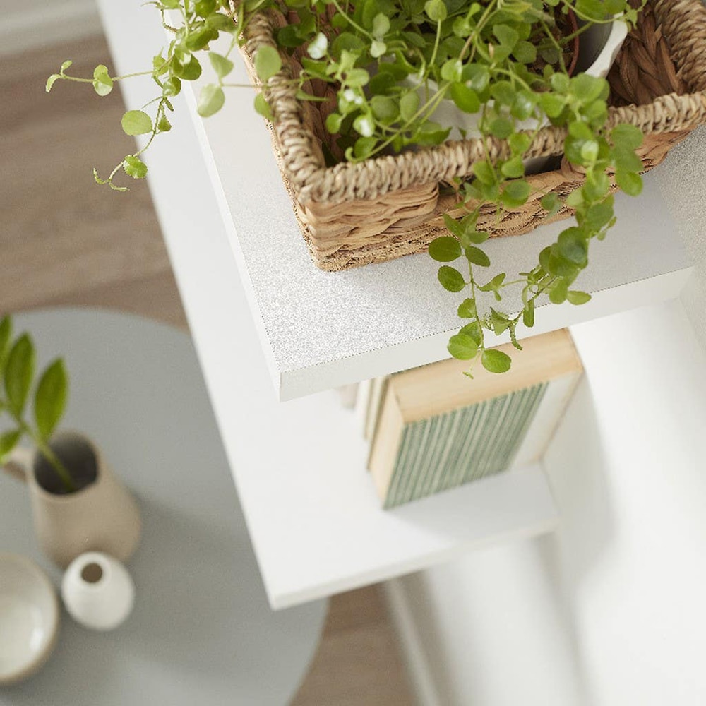 Polita GOODHOME Cusko, melamina, 118 x 23.5 x 3.8 cm, alb