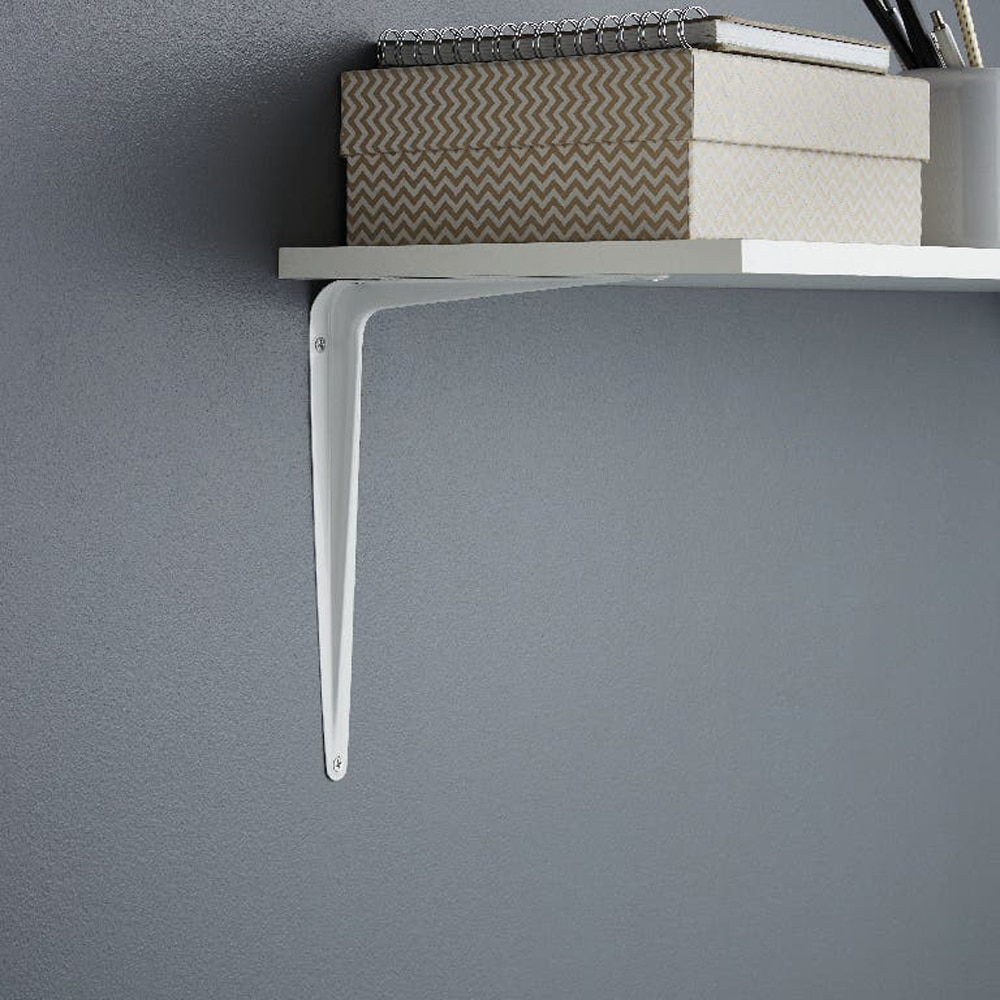 Suport raft GOODHOME NN, otel, 10.1 x 3.2 x 7.6 cm, alb
