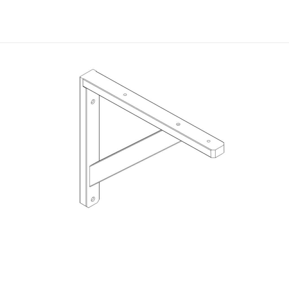 Suport raft GOODHOME Timber, lemn, 30 x 3 x 25 cm, alb