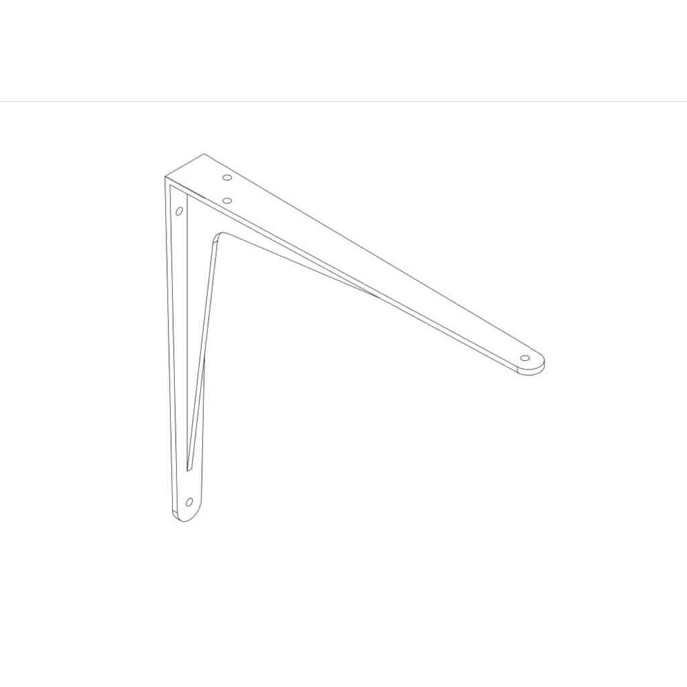 Suport raft GOODHOME, aluminiu, 45 x 4 x 40 cm, gri