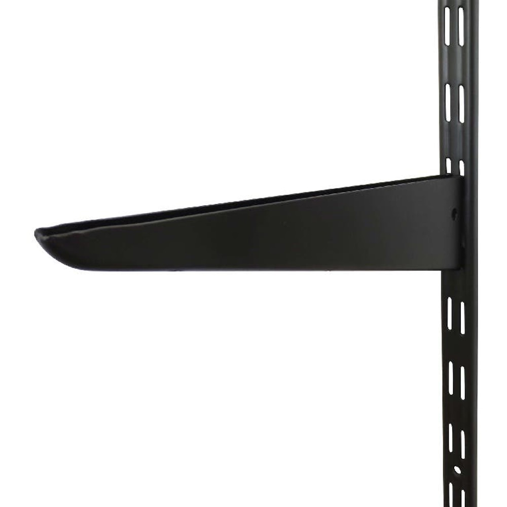 Suport raft FORM Twinny, otel, 28.3 x 10 x 6.9 cm, negru mat