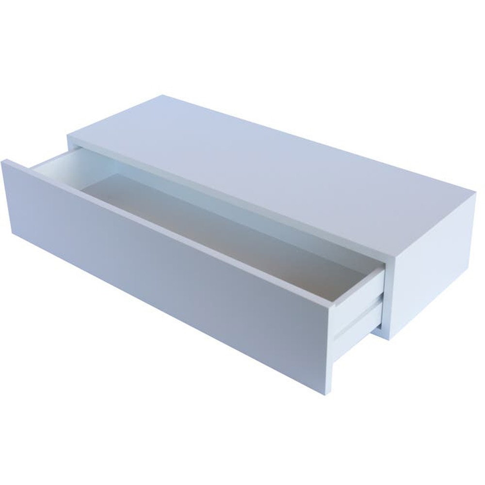 Raft suspendat GOODHOME Cusko, MDF, 23 x 60 x 12.5 cm, alb