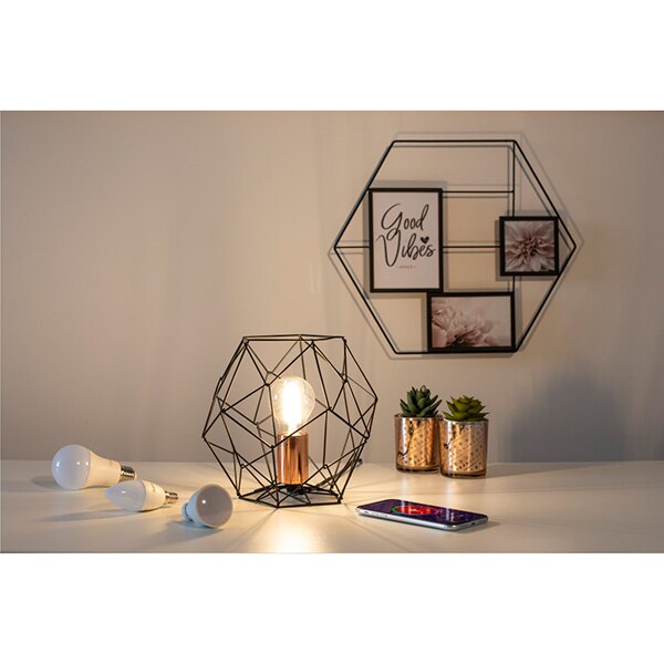 Bec LED Smart HAMA 176583, E14, 5.5W, 470lm, Wi-Fi, lumina variabila, compatibil Alexa, Google Assistant