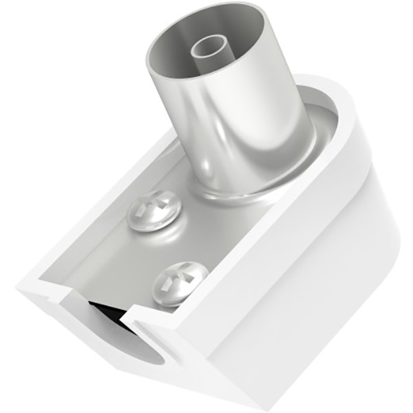 Mufa antena Coaxial Stecher HAMA 205216, 90 grade, alb