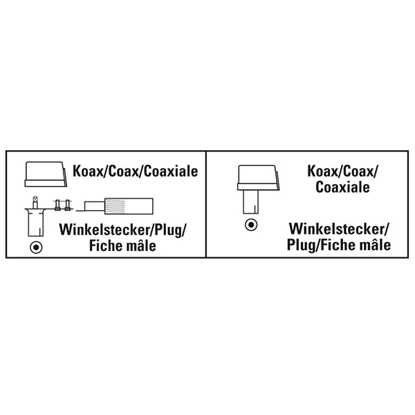 Mufa antena Coaxial Stecher HAMA 205216, 90 grade, alb