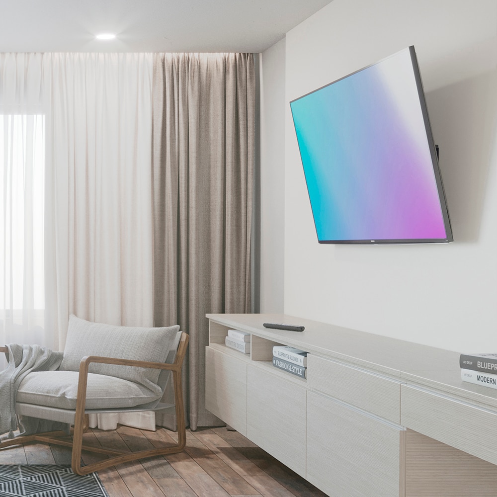 Suport TV perete HAMA 220808, reglabil, 32-75", 40kg, negru