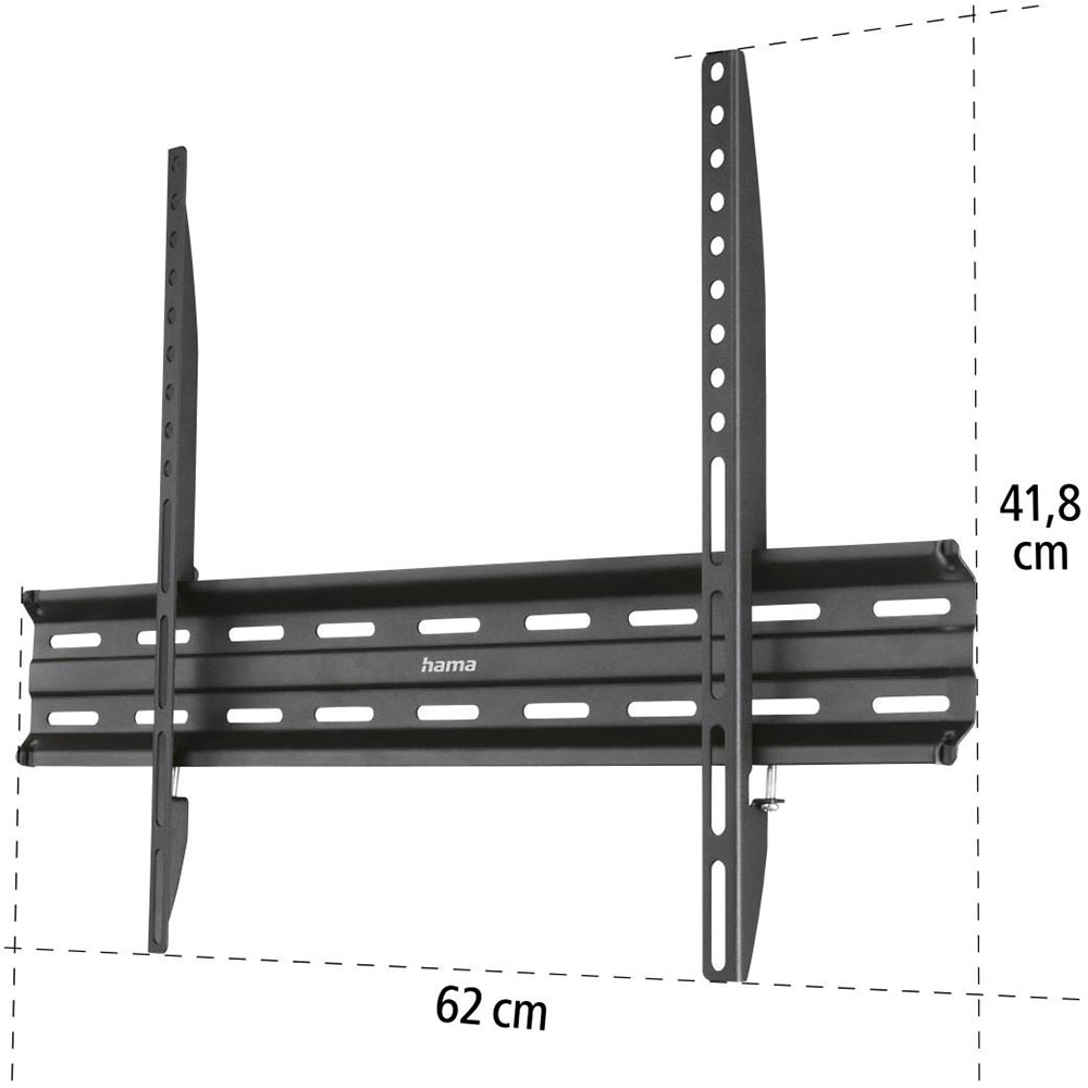 Suport TV perete HAMA 220813, fix, 32-75", 40kg, negru