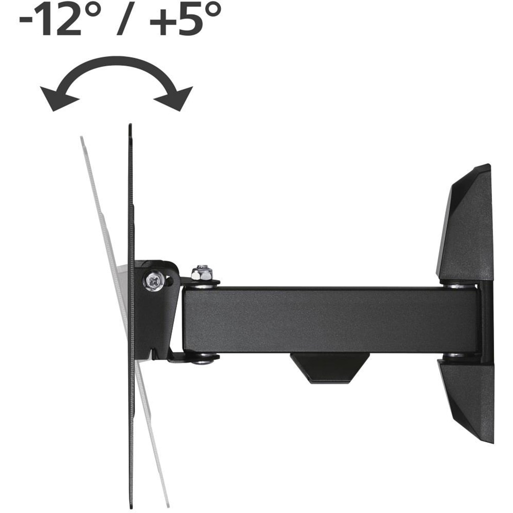 Suport TV perete HAMA 220821, reglabil, 19-48", 20kg, negru