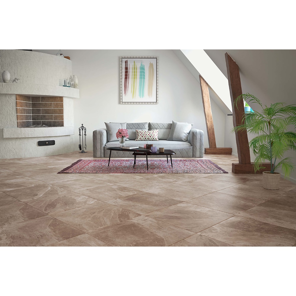 Gresie portelanata KAI, 60 x 60 cm, 8.5 mm, 1.08 mp, camelot maro