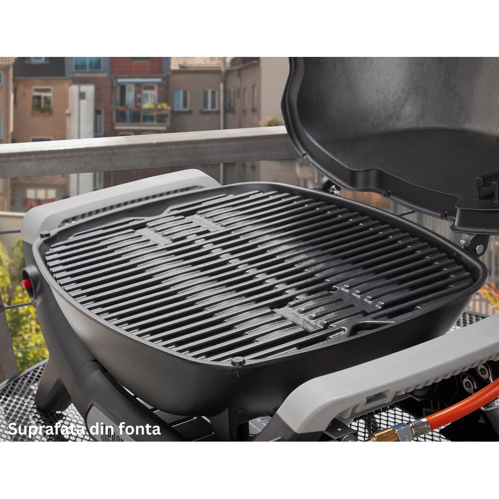 Gratar gaz WEBER Q 1100N, regulator, negru