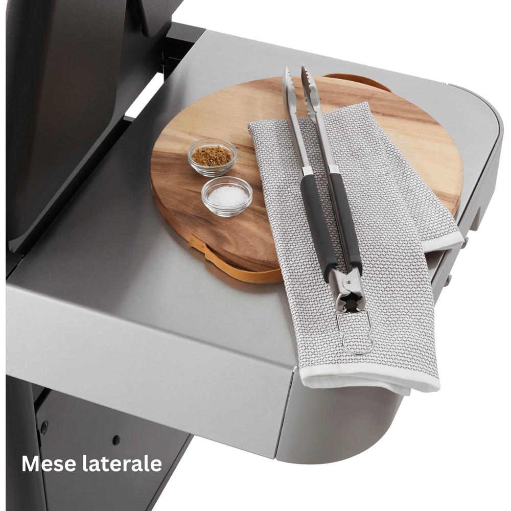 Gratar pe gaz WEBER Genesis E-415, regulator, 4 arzatoare, negru