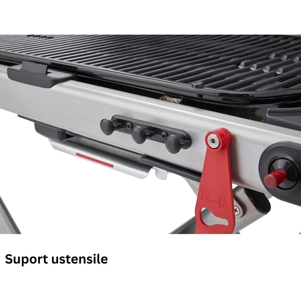 Gratar gaz WEBER Traveler Compact, 109 x 56 x 38 cm, negru