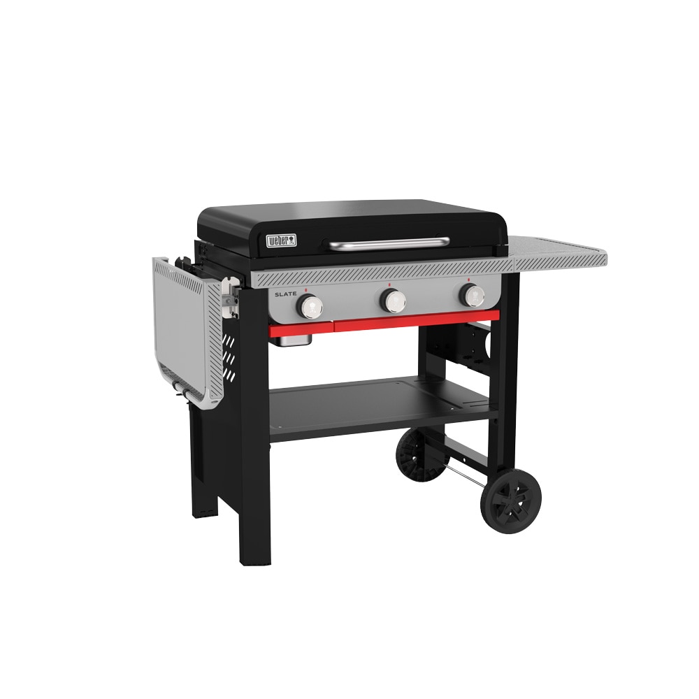 Gratar gaz WEBER Premium Slate GDP, 99 x 161 x 71 cm, 3 arzatoare, negru