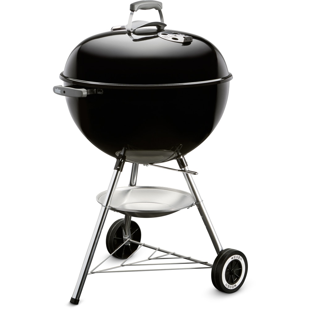 Gratar carbune WEBER Kettle Original, 57 cm, 1 suprafata, 2 roti, negru