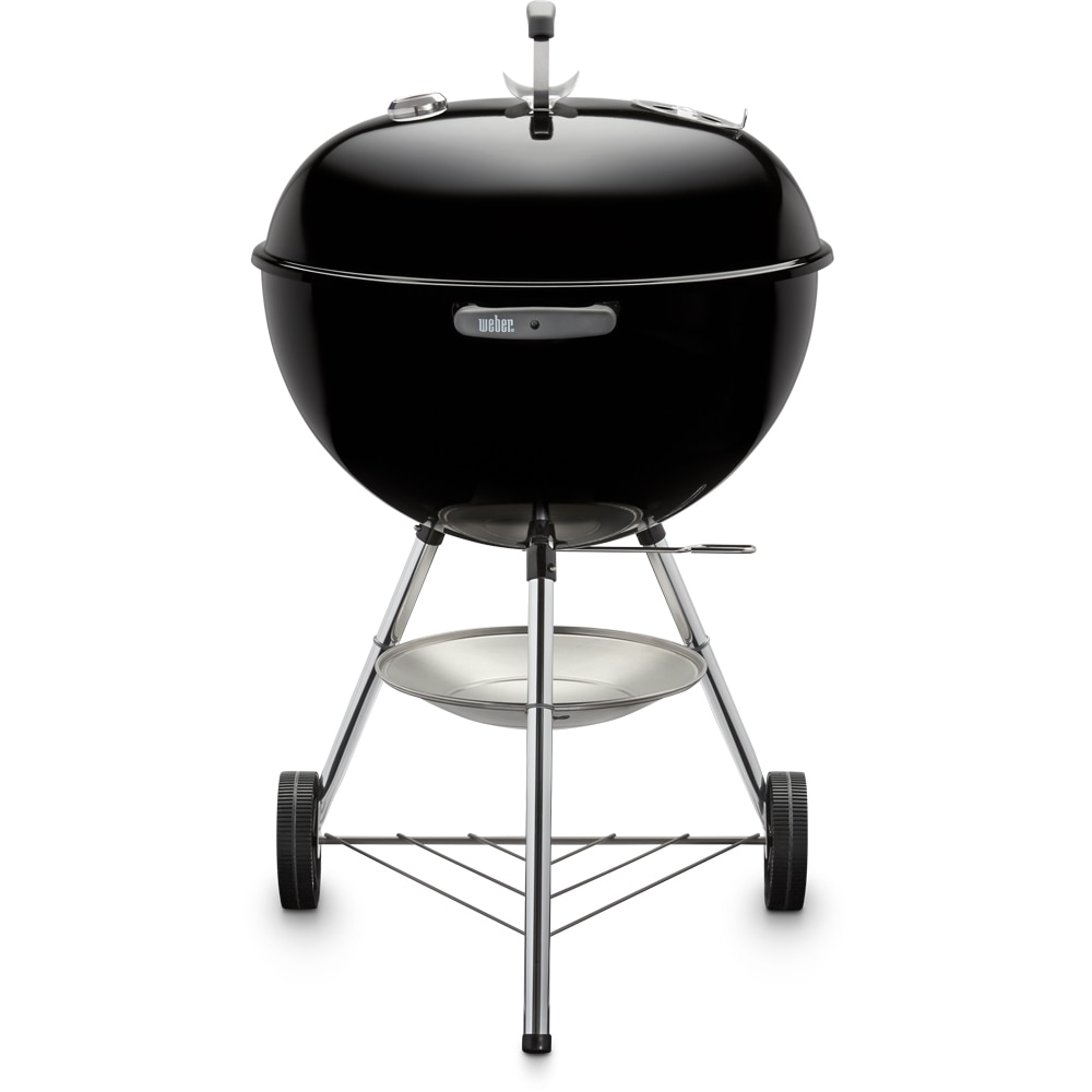 Gratar carbune WEBER Kettle Original, 47cm,1 suprafata, 2 role, negru
