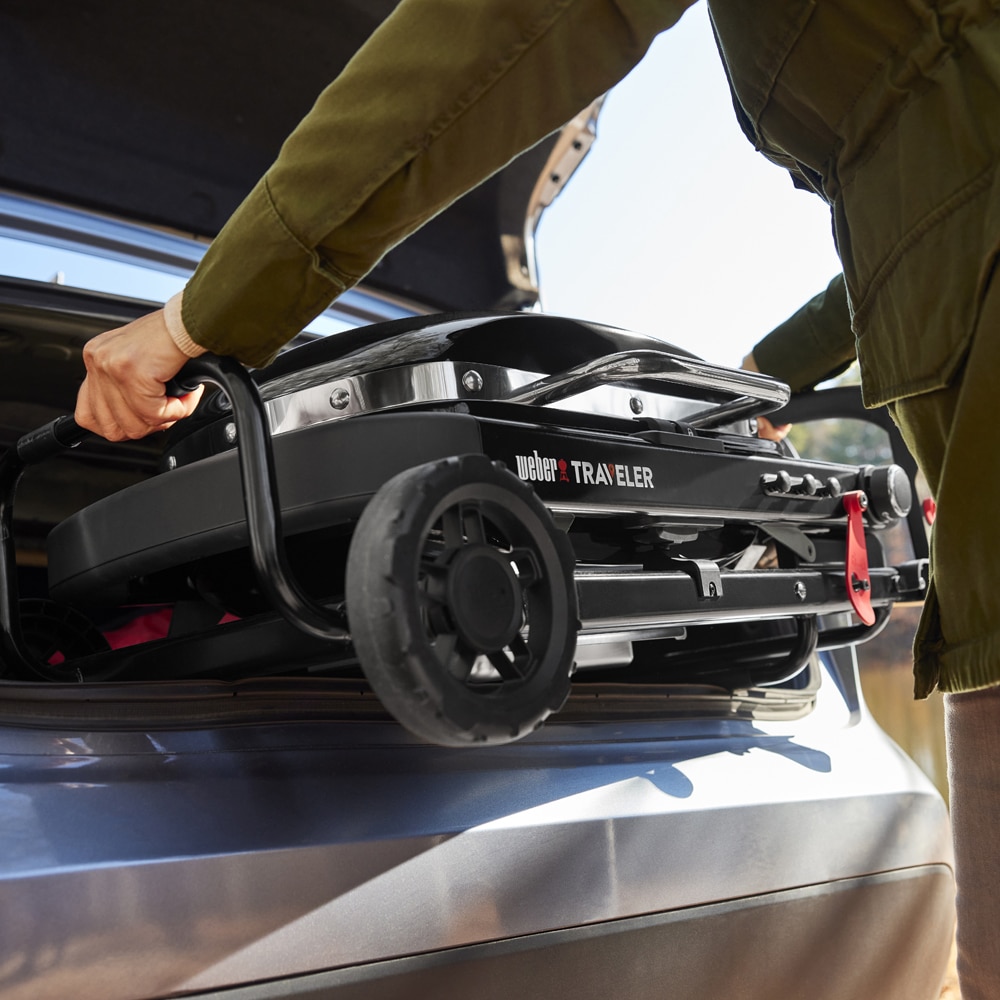 Gratar pe gaz WEBER Traveler Compact, 3.2 kW, 1 suprafata, negru