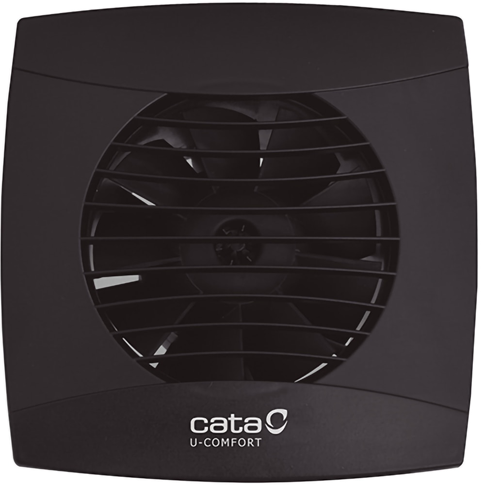 Ventilator baie cu timer CATA UC-10, 8 W, 98 mm, clapeta antiretur, negru