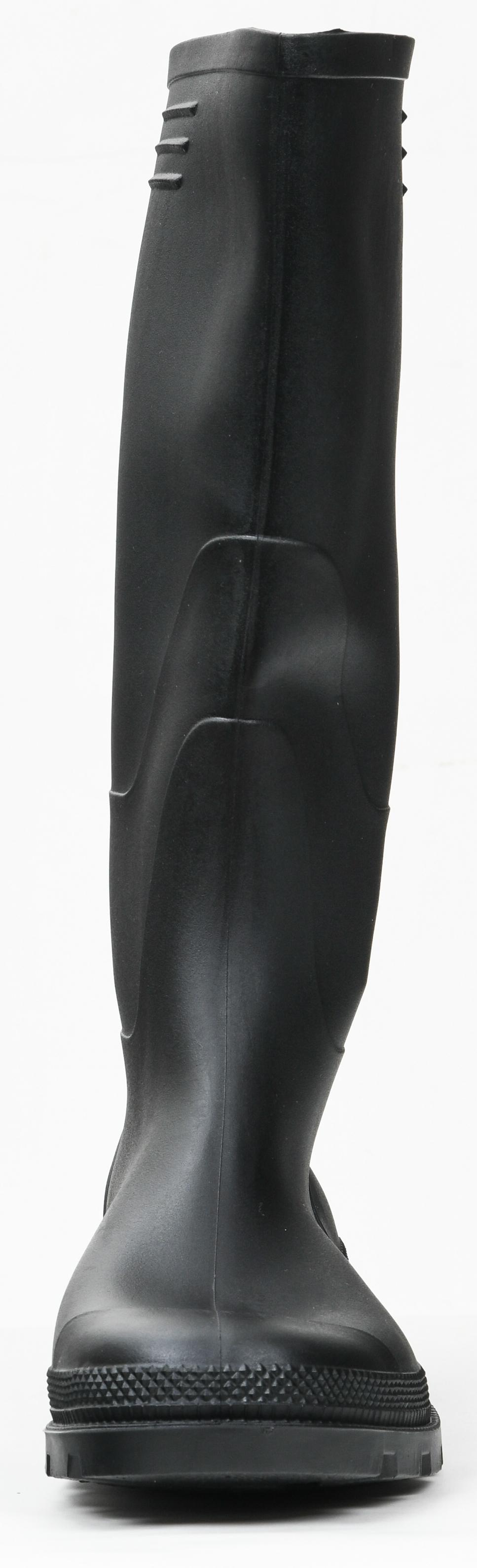 Cizme inalte, PVC, negru, marimea 45  Ginocchio