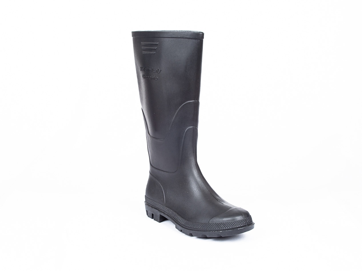 Cizme inalte, PVC, negru, marimea 43  Ginocchio