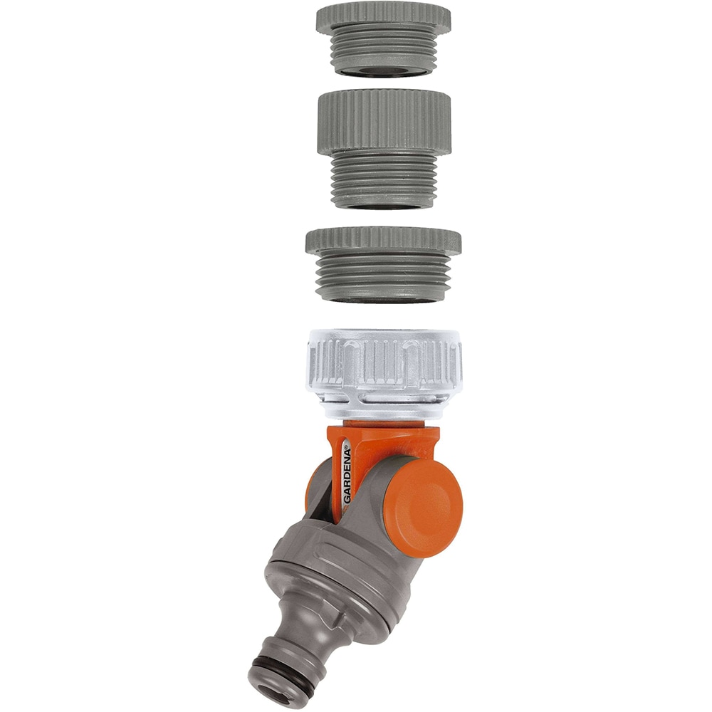 Conector GARDENA 02998 20, 1/2", plastic, gri