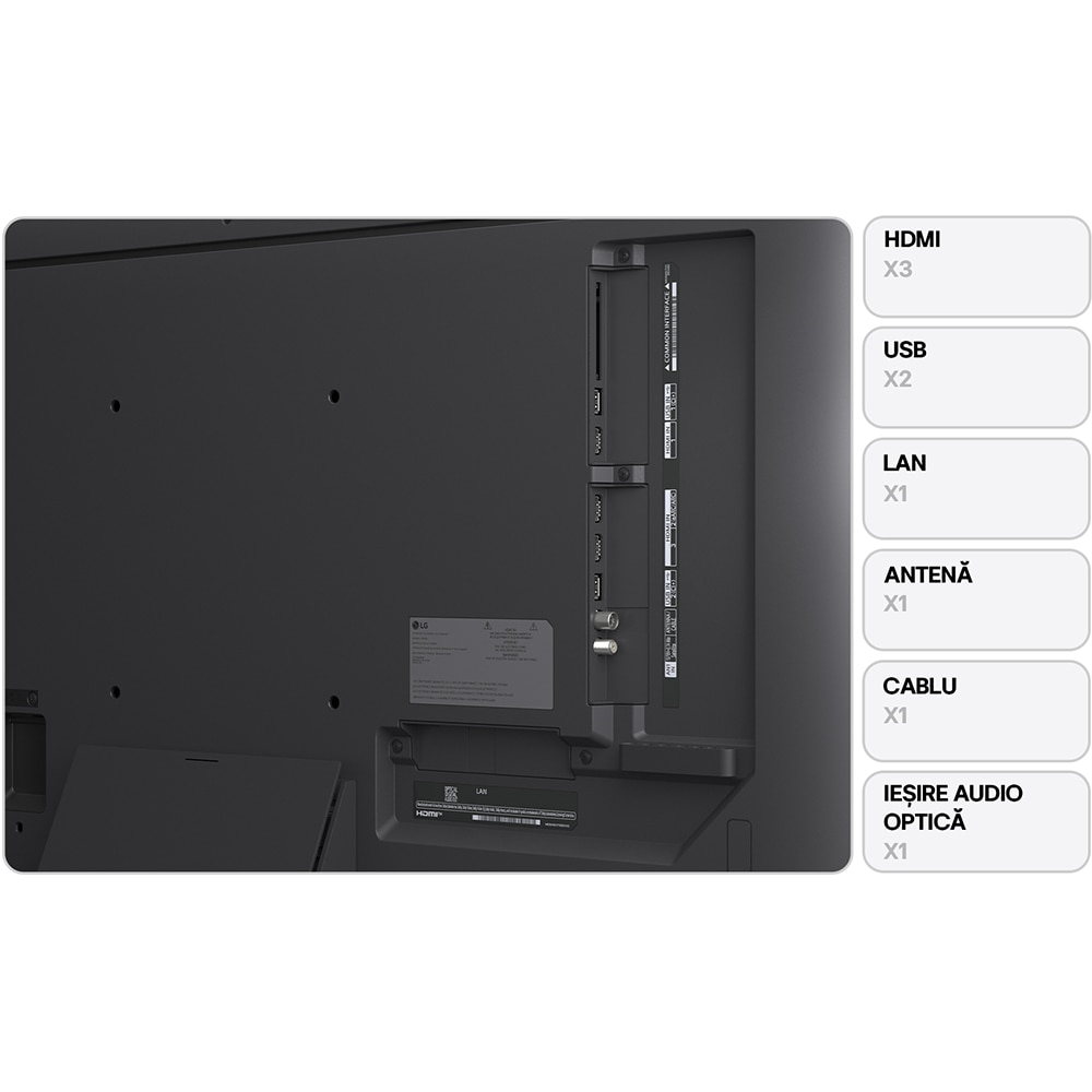 Televizor QNED Evo Smart LG 43QNED86A3C, Ultra HD 4K, HDR, 108cm