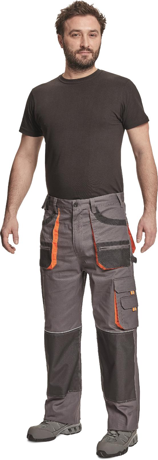 Pantaloni cu buzunare multifunctionale, marime 48, gri • Carl