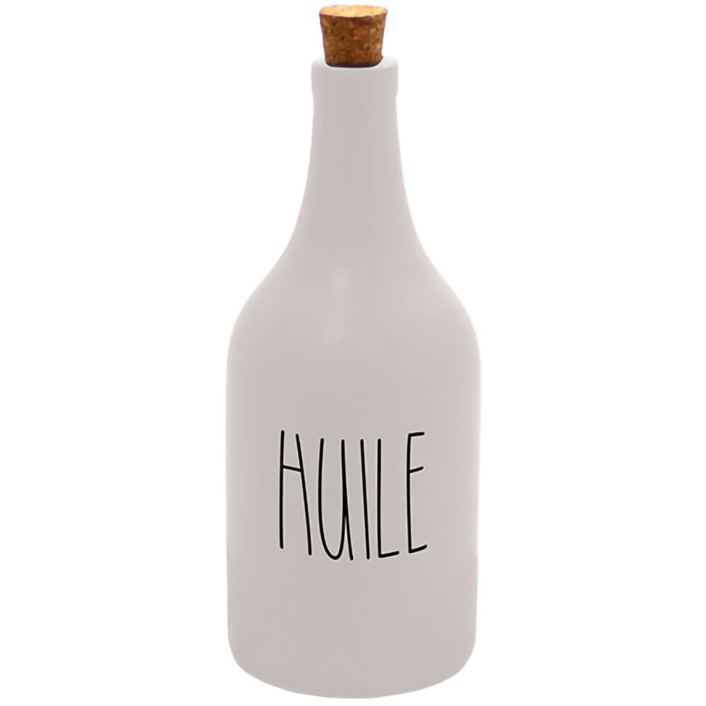Sticla pentru ulei FRANDIS 041070, ceramica, 500 ml, alb