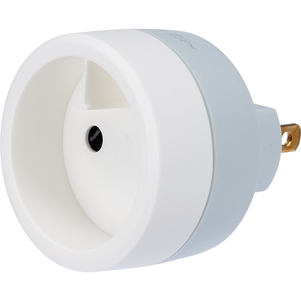 Adaptor priza EU - US LEGRAND 050386, alb-gri