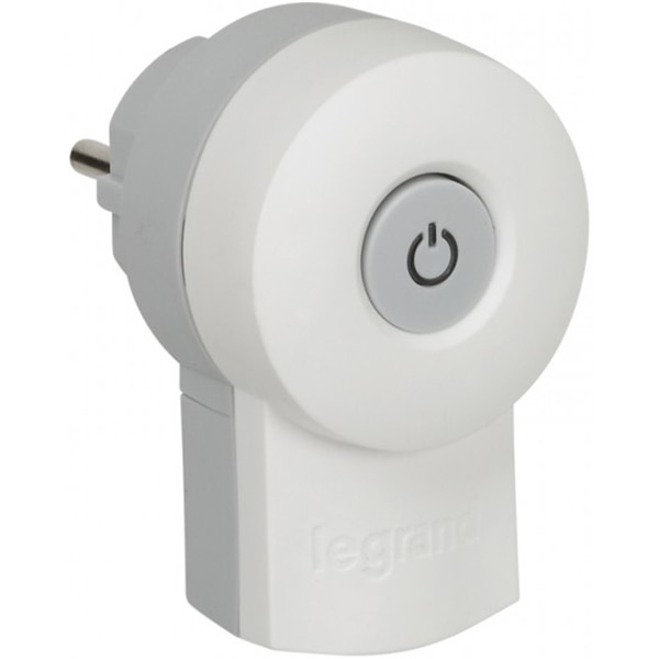 Fisa cu intrerupator LEGRAND 050409, alb-gri