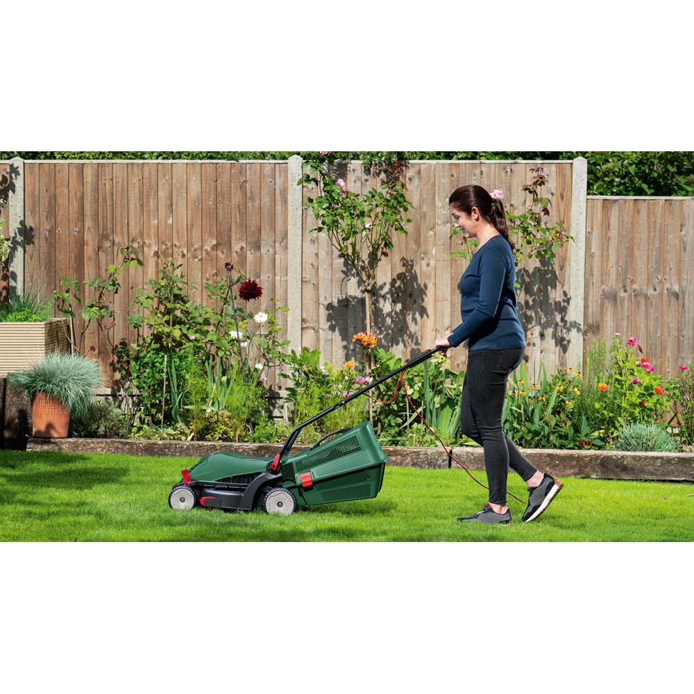 Masina de tuns iarba BOSCH UniversalRotak 34-405, 1300W, latime taiere 34cm, sac 40l