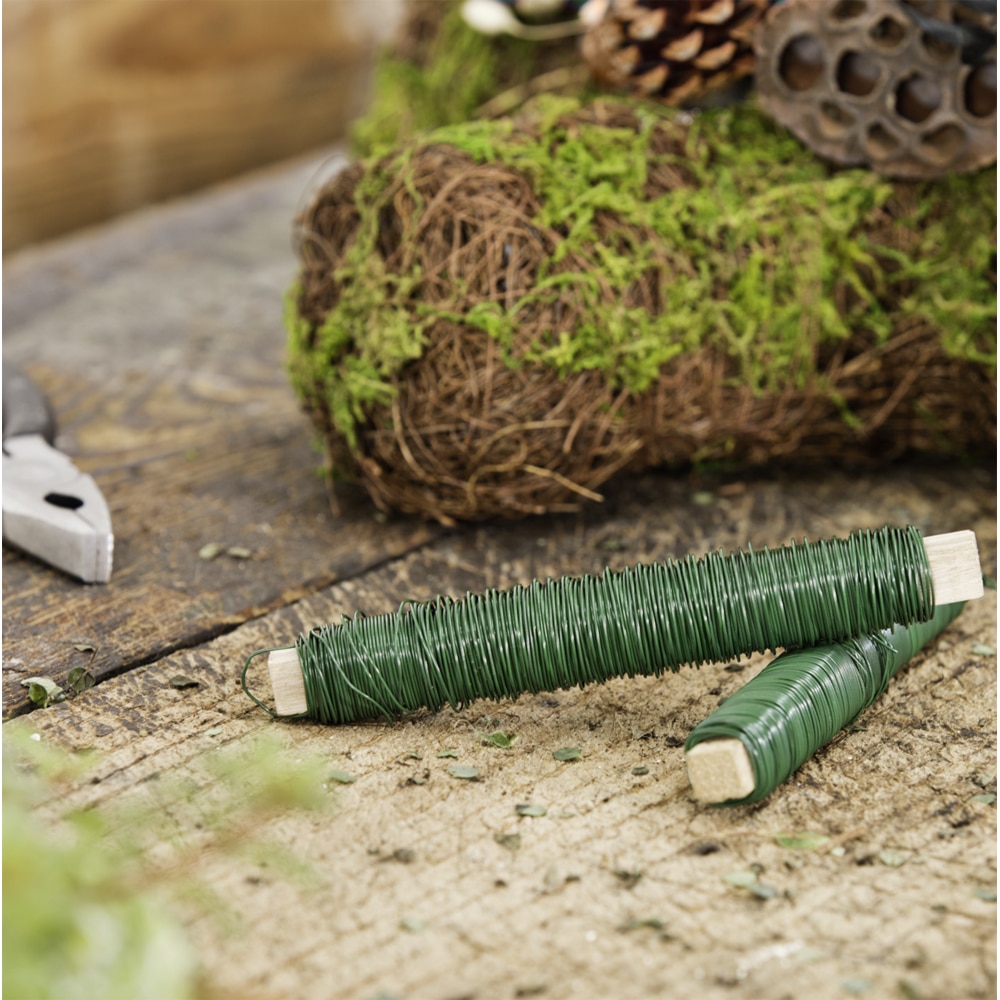 Sarma plasticata pentru gradinarit, 50m, verde