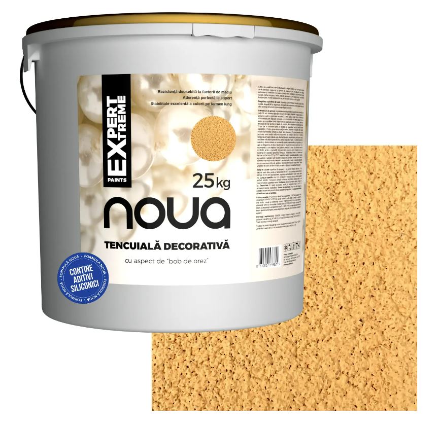 Tencuiala decorativa, siliconata, orange, 25 kg  Noua