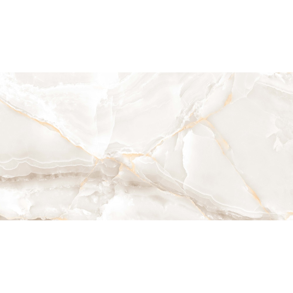 Gresie interior/exterior Rembo Onyx Crema, crem lucios, 60 x 120 cm, 9 mm, 1.44 m2/cutie