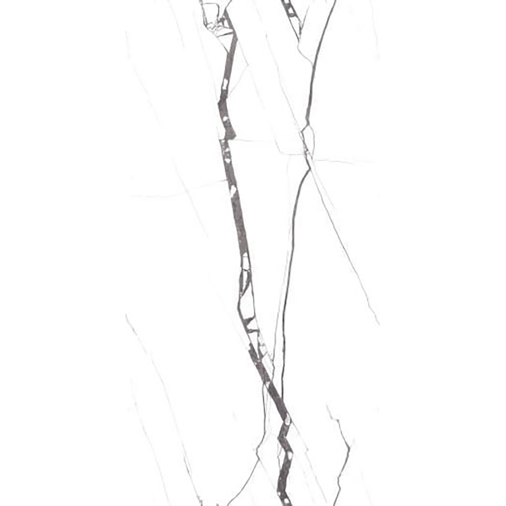 Gresie interior/exterior Merita White, alb/negru lucios, 60 x 120 cm, 9 mm, 1.44 m2/cutie