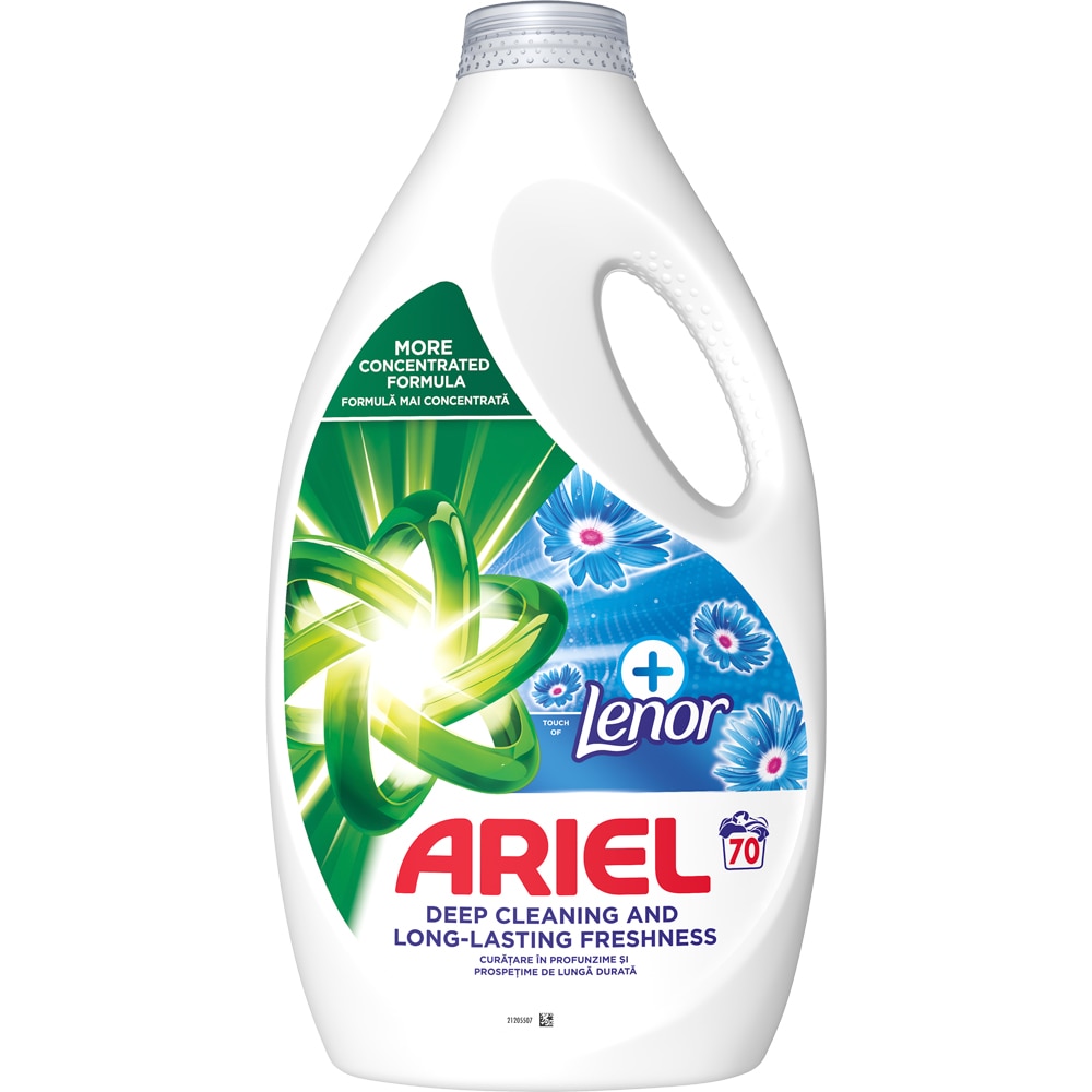 Detergent lichid ARIEL Touch of Lenor, Fresh Air, 3.15 l, 70 spalari