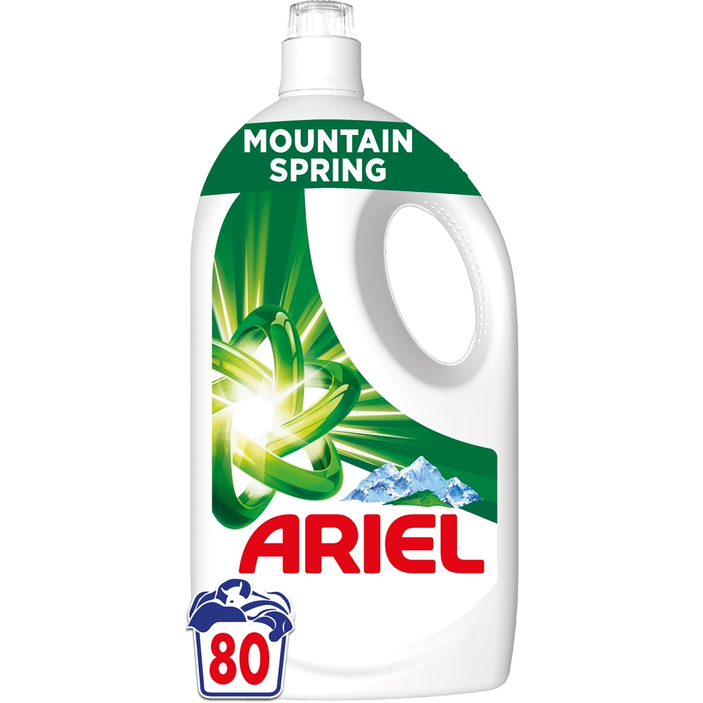 Detergent lichid ARIEL Mountain Spring, 3.6 l, 80 spalari