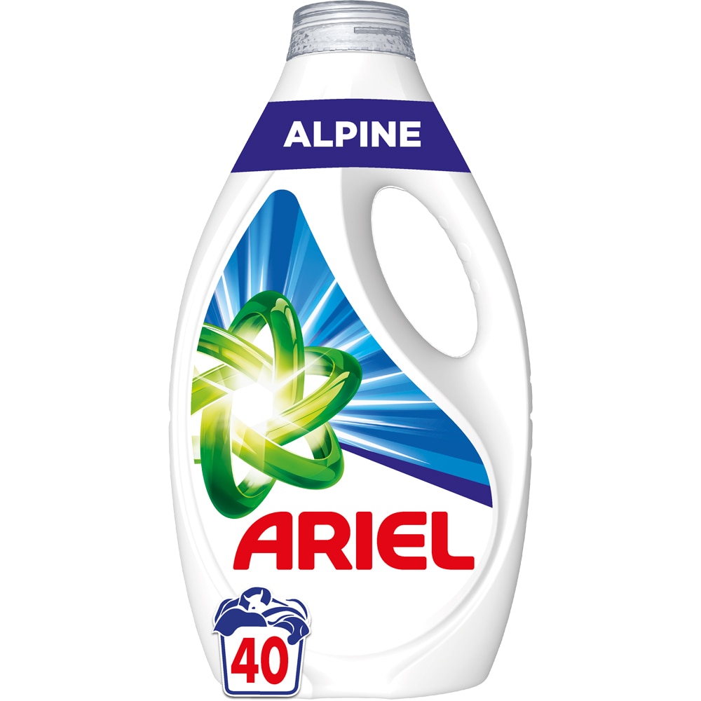 Detergent lichid ARIEL Alpine, 1.8 l, 40 spalari