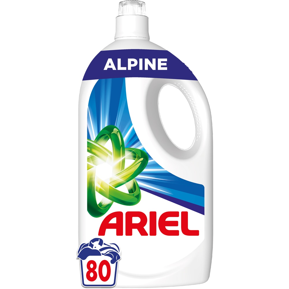 Detergent lichid ARIEL Alpine, 3.6 l, 80 spalari