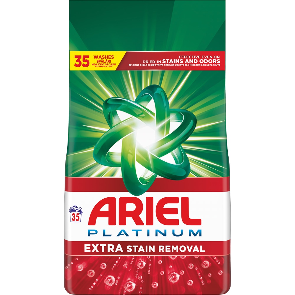 Detergent automat ARIEL Extra Stain removal, 2.275 kg, 35 spalari