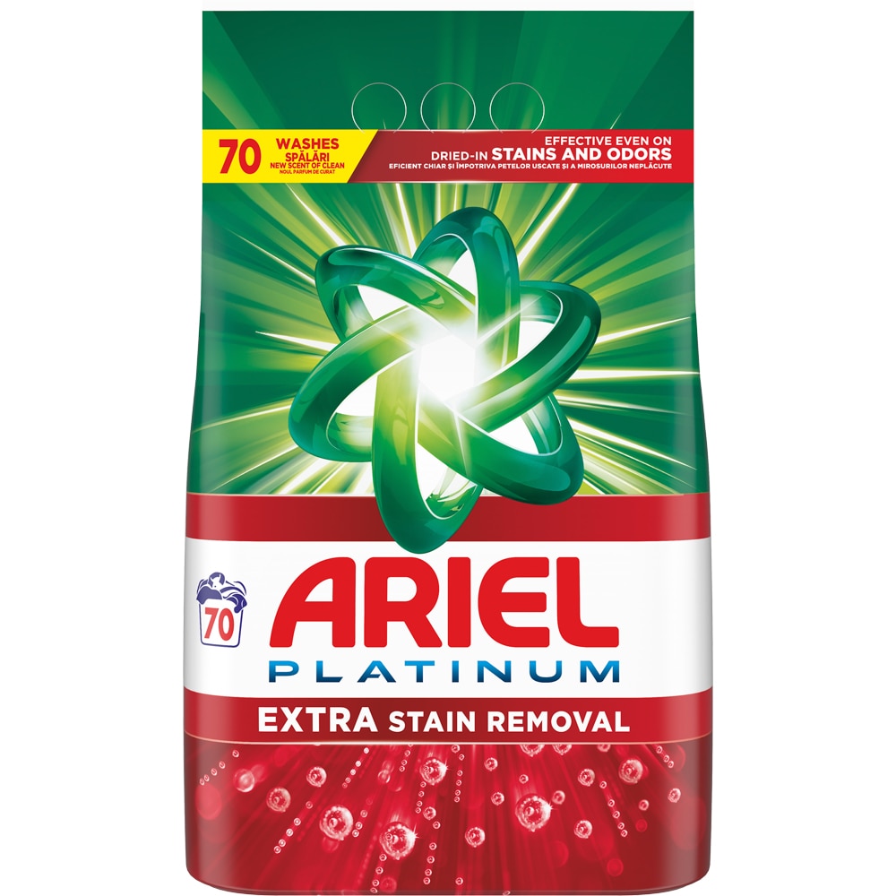 Detergent automat ARIEL Extra Stain removal, 4.55 kg, 70 spalari