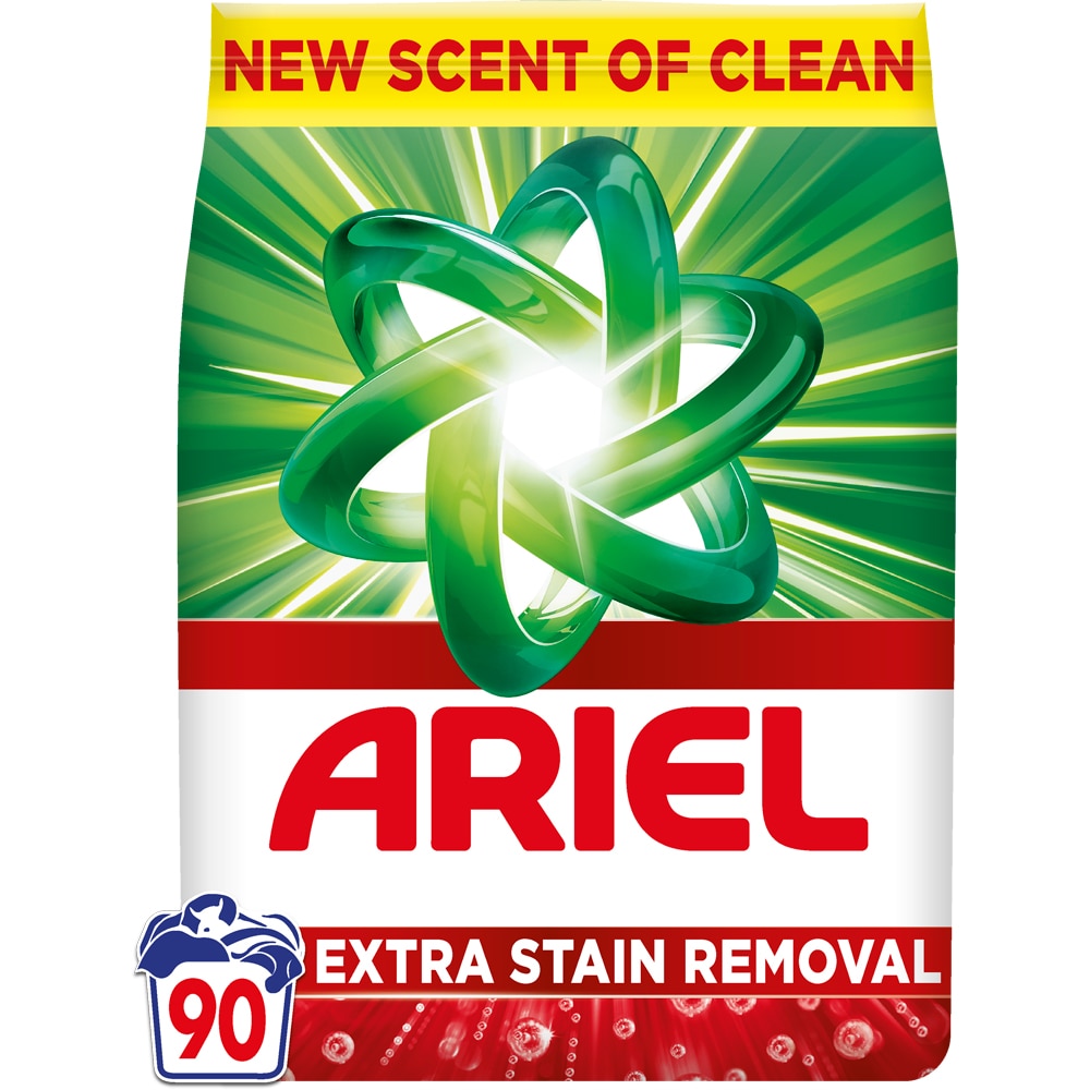 Detergent automat ARIEL Extra Stain removal, 5.85 kg, 90 spalari