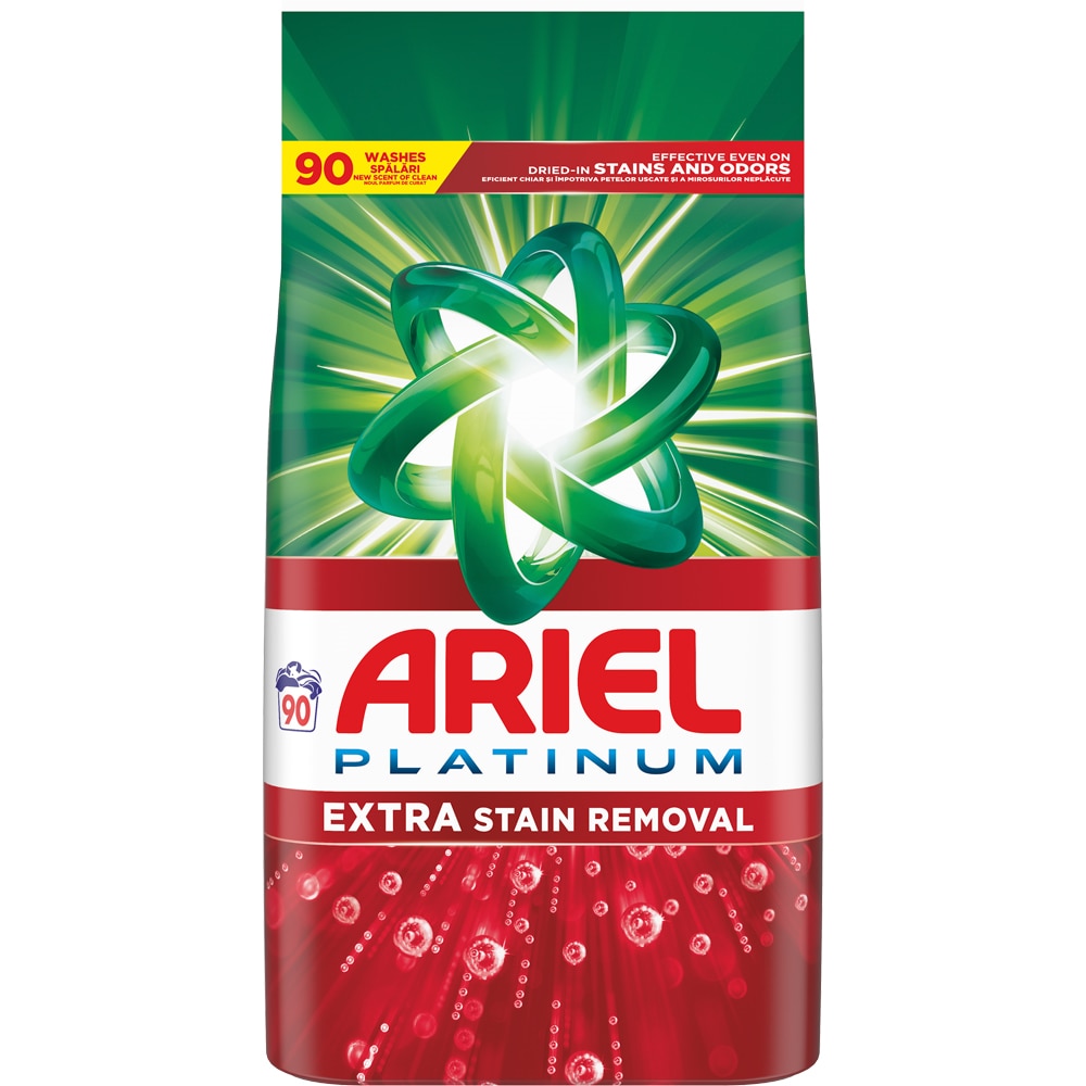 Detergent automat ARIEL Extra Stain removal, 5.85 kg, 90 spalari
