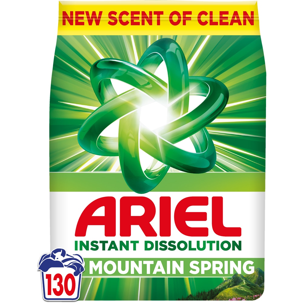 Detergent automat ARIEL Mountain Spring, 8.45 kg, 130 spalari