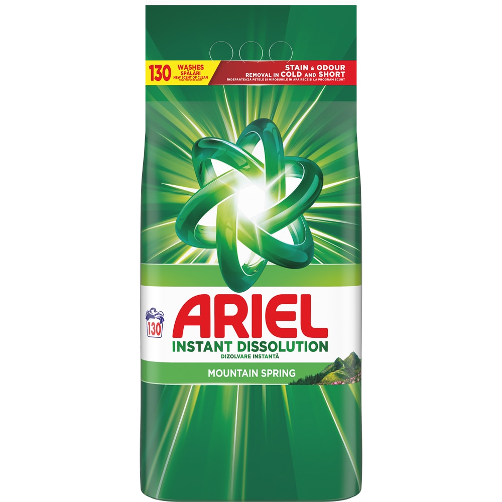Detergent automat ARIEL Mountain Spring, 8.45 kg, 130 spalari