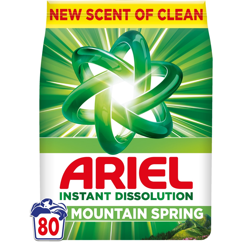 Detergent automat ARIEL Mountain Spring, 5.2 kg, 80 spalari