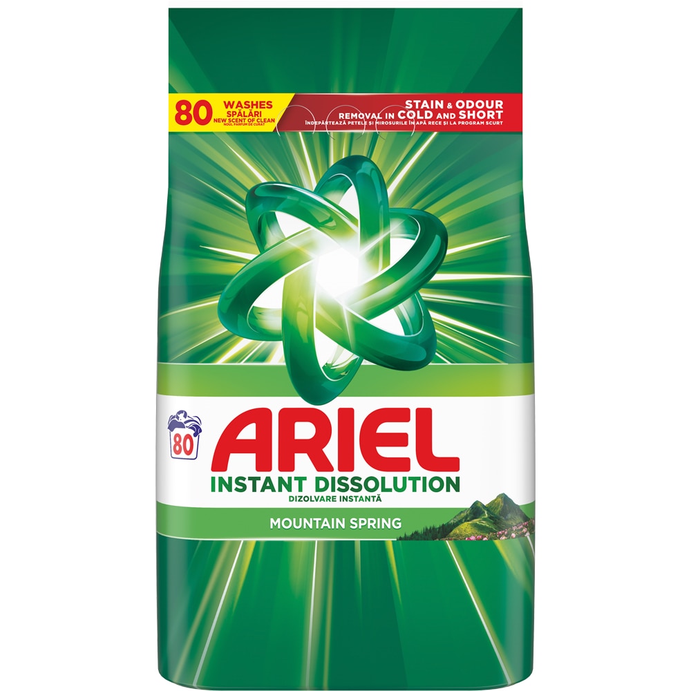 Detergent automat ARIEL Mountain Spring, 5.2 kg, 80 spalari