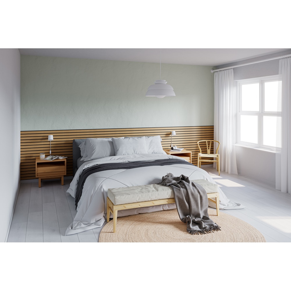 Panou riflaj DELI HOME Essential, 30x260 cm, MDF, stejar bronz