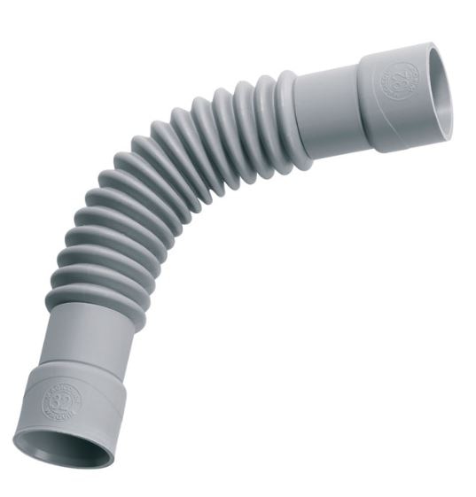 Racord universal WIRQUIN Magicoude 79009005, fixare prin lipire, D 32mm, gri