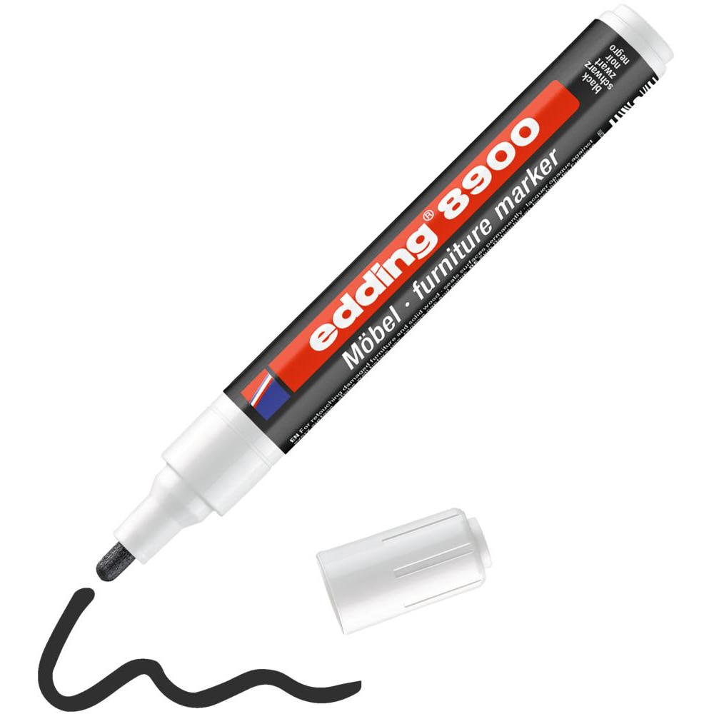 Marker pentru mobila EDDING 8900, 1.5-2 mm, negru