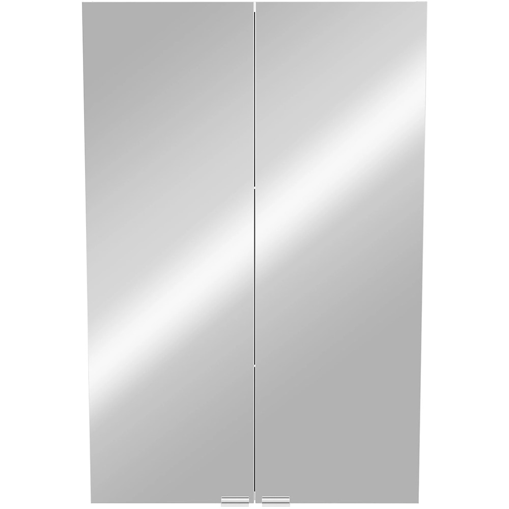 Dulap baie cu oglinda GOODHOME Imandra, 90 x 15 x 60 cm, gri deschis